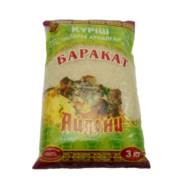 Рис для плова сорт Баракат, "Айдони", Казахстан, 3 кг. - купить с ...