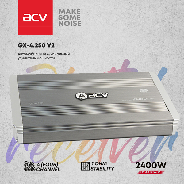 Характеристики Автомобильный усилитель ACV GX-4.250 V2 / Усилитель для ...