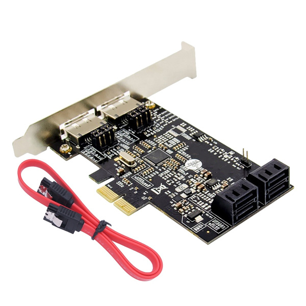 PCIE на 4 порта SATA3.0 Marvell 88SE9230 6 Гбит/с Карта дискового ...