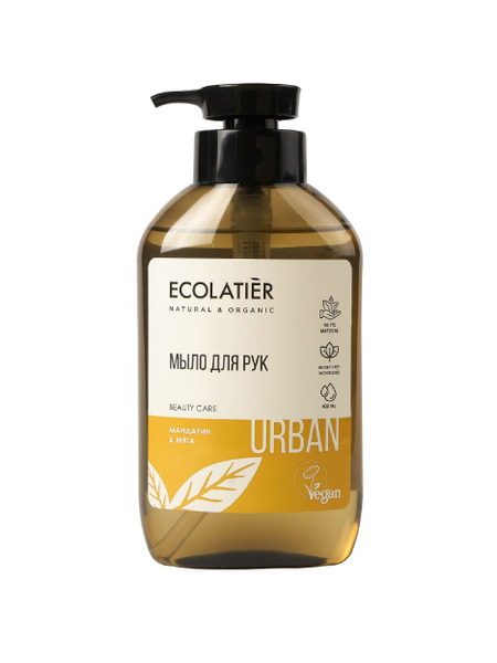 Ecolatier Urban Мыло жидкое для рук для сухой кожи Мандарин и мята 400 ...