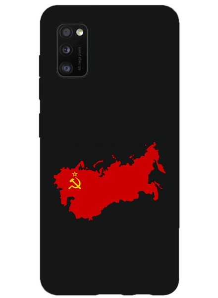 Характеристики Чехол (накладка) Samsung A41 черный СССР, Символы СССР ...