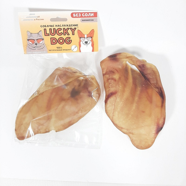 Lucky Dog Лакомства для собак Ухо свиное большое - купить с доставкой ...