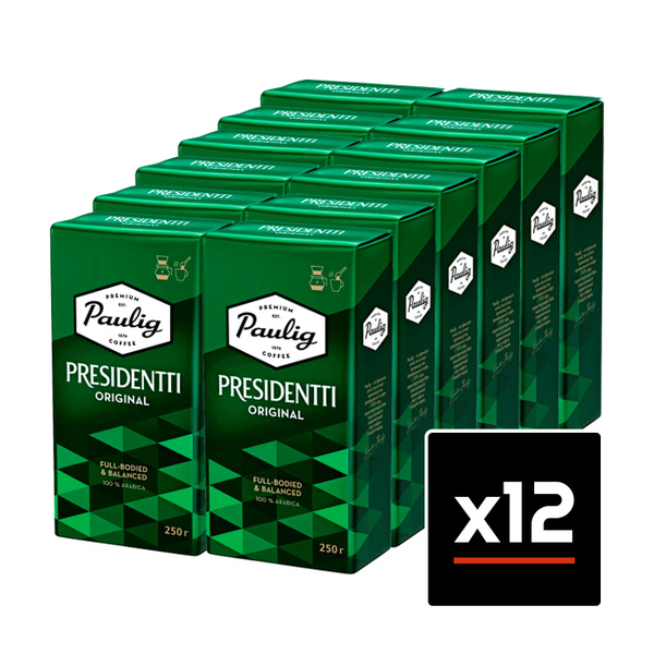 Молотый кофе Paulig Presidentti Original, 250 г, 12 шт - купить с ...