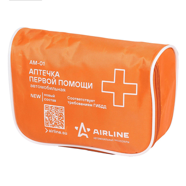 Аптечка "AIRLINE" (нового образца, в текстильном футляре), AM-01 ...