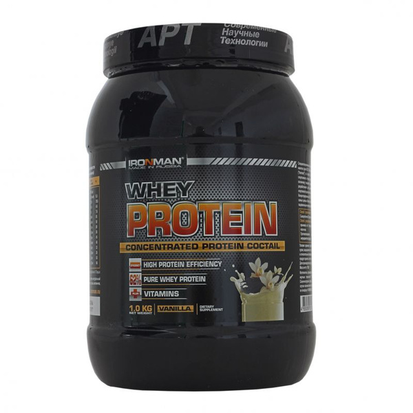 IRONMAN Сывороточный протеин Whey Protein 1000г (Ваниль) купить на OZON ...