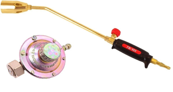 Набор Горелка газовоздушная кровельная 50 см + Редуктор на Газовый ...