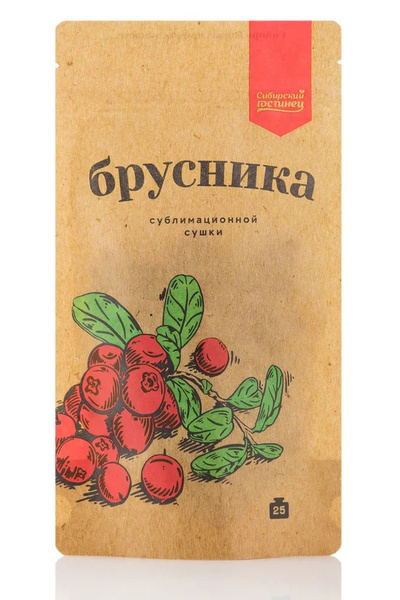 Брусника сублимированная целая ягода, 25 г купить на OZON по низкой ...