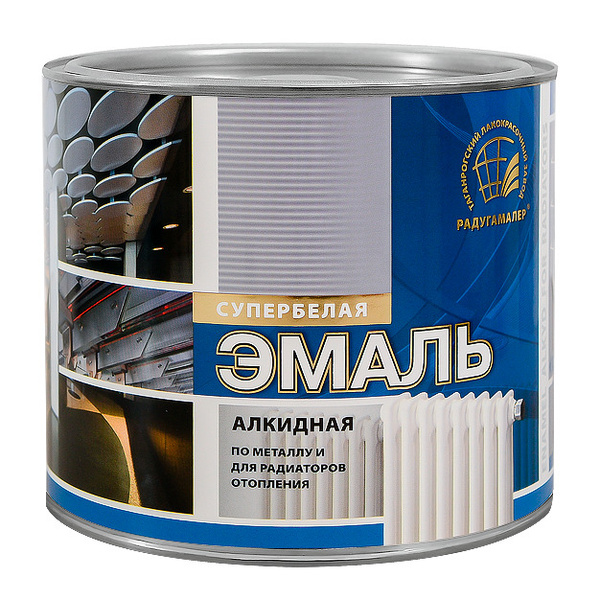 Эмаль РАДУГАМАЛЕР для радиаторов алкидная Термостойкая, Алкидная ...