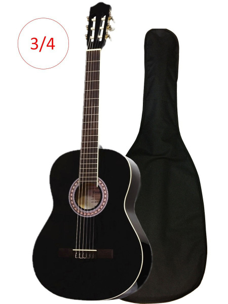 Классическая гитара CG36BK3/4BAG 6-струнная, корпус Ель 3/4 - купить с ...