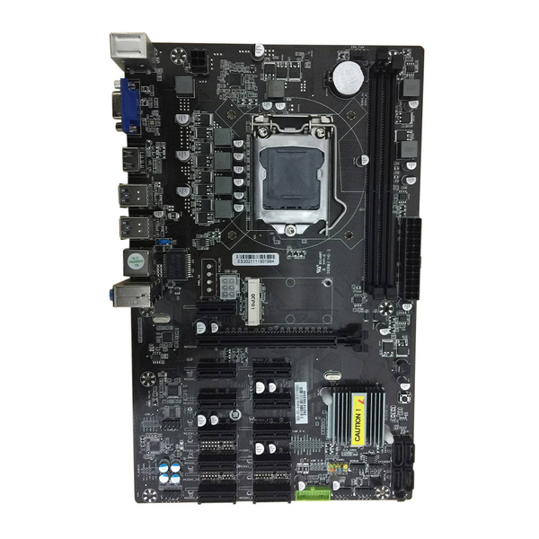 Материнская плата B250 BTC с 12 слотами для видеокарт PCI-E ...