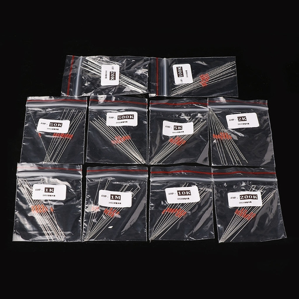 100 Шт Термистор 10 значений 5К 10К 20К 50К 100К 200К 500К 1М - купить ...