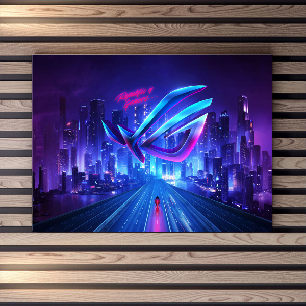 Интерьерная картина Coolpodarok republic of gamers asus rog Асус Рог ...