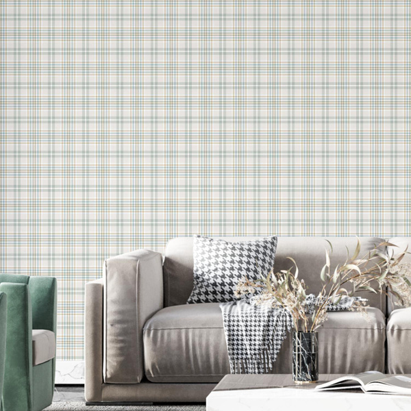 Серые обои в клетку decoracion, 400х280см - купить по выгодной цене в ...