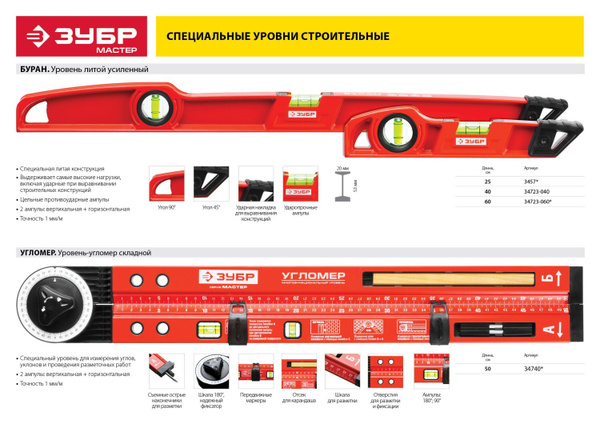 Уровень строительный ЗУБР - купить по низкой цене в интернет-магазине ...
