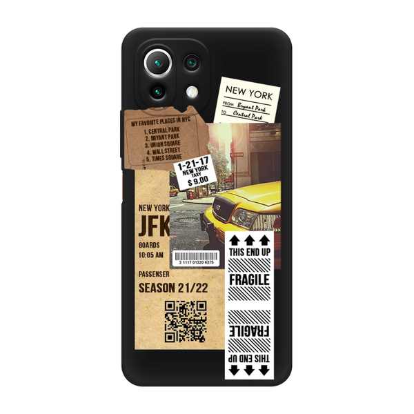 Матовый силиконовый чехол на Xiaomi Mi 11 Lite/5G NE / Сяоми Ми 11 Лайт ...