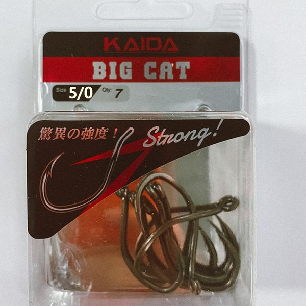 Крючки одинарные Kaida BIG GAT размер 5/0, в наборе 7шт - купить с  доставкой по выгодным ценам в интернет-магазине OZON 