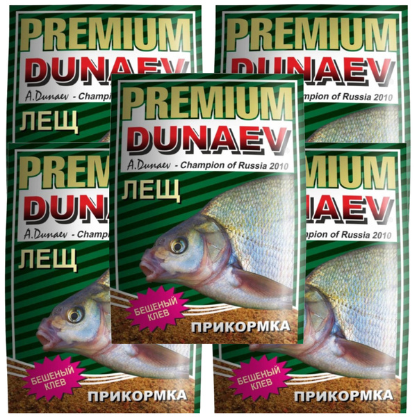Прикормка натуральная рыболовная Dunaev PREMIUM Лещ (5 упаковок , 5 кг ...