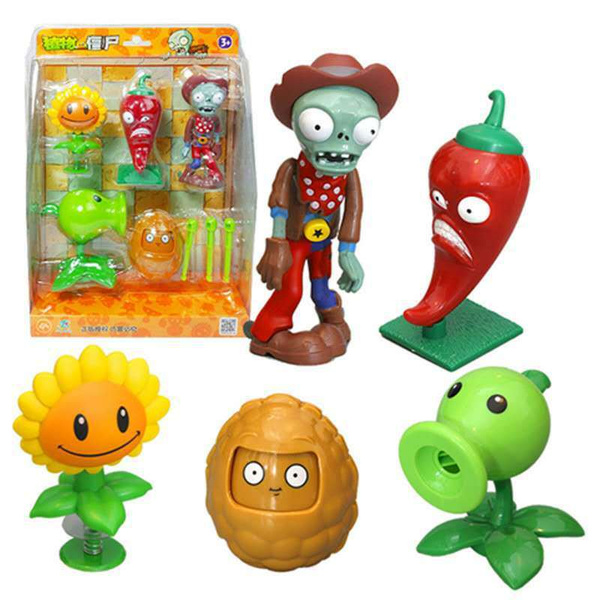 Набор фигурок Plants vs Zombies set K / Растения против зомби (Set. 4 ...