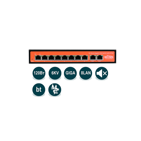 Коммутатор Wi-Tek WI-PS308G v2 - купить по выгодной цене в интернет ...