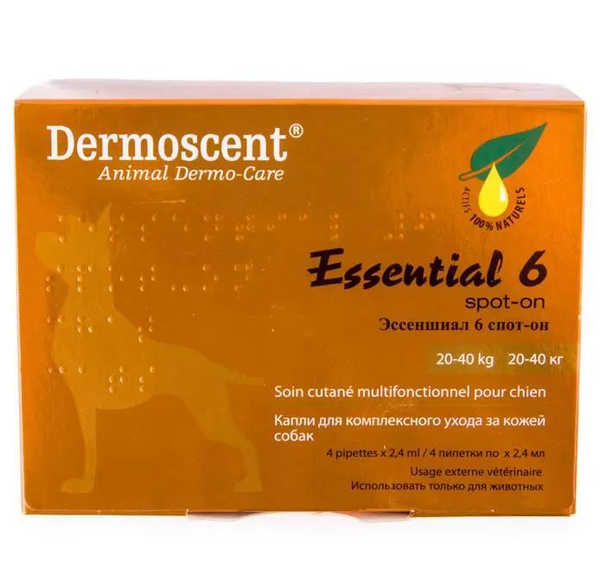 Капли для ухода за кожей собак LDCA Dermoscent Essential 6 SPOT-ON ...