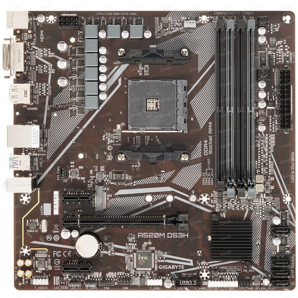 Материнская плата Gigabyte A520M DS3H купить по низкой цене с доставкой ...