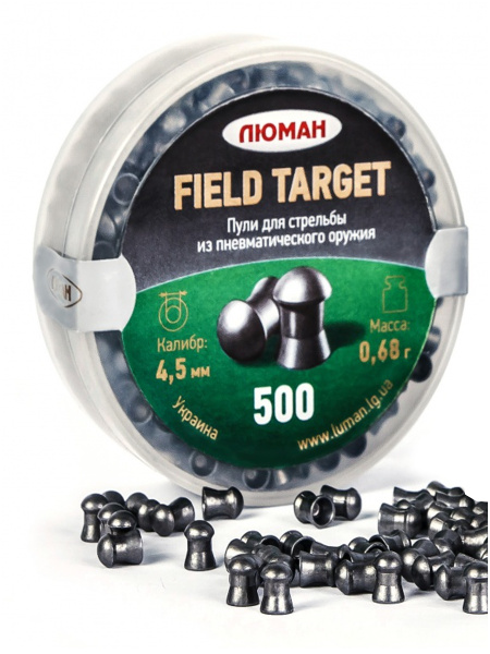Пули "Люман" 4,5мм Field Target 0,68г (500 шт) для пневматического ...