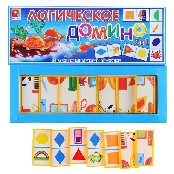 Домино детское Радуга Логическое, Форма (С-573) - купить с доставкой по ...