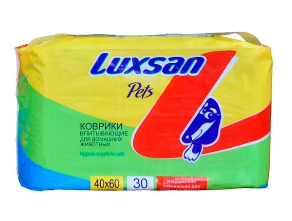 Впитывающие коврики пеленки Luxsan Normal для животных (40*60 см) 30шт ...