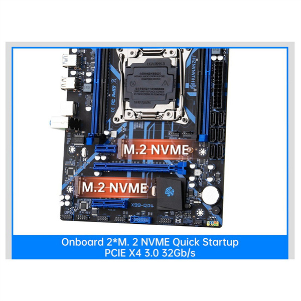 Материнская плата HUANANZHI X99 QD4 для Intel XEON E5 X99 LGA2011-3 ...