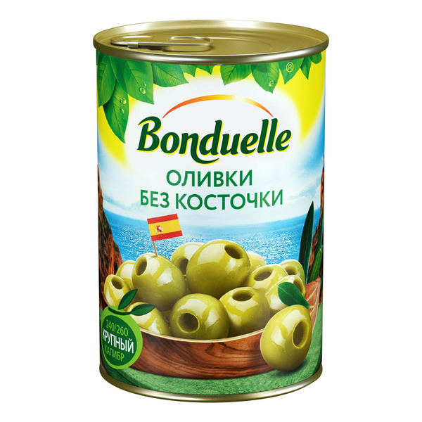 Оливки Bonduelle без косточки 300 г - купить с доставкой по выгодным ...