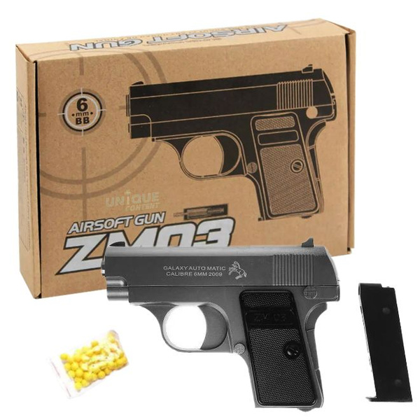 Оружие игрушечное Металлический детский Пистолет ZM03 AIRSOFT Gun С ...
