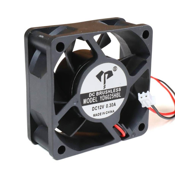Вентилятор 60 мм, 0.3A, 12В, 5000 об/мин, подшипник, для блоков питания ...
