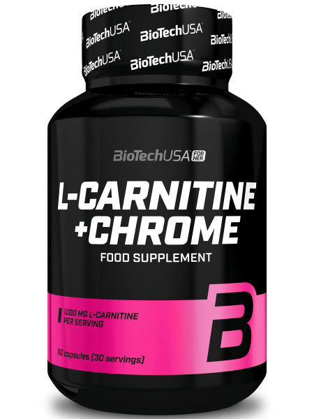 Л-карнитин с хромом L-Carnitine + Crome 60tab. (BiotechUSA) - купить с ...
