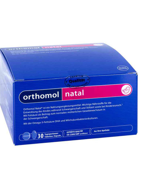 Ортомоль Натал Плюс курс 30 дней набор 150 таблеток+90 капсул - купить ...