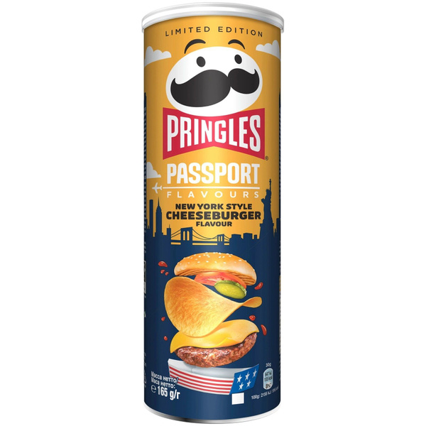 Чипсы картофельные Pringles Passport Flavours New York Cheeseburger ...