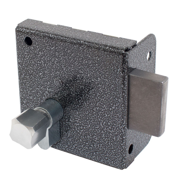 Замок дверной накладной Птимаш ЗН1-1 серебро - купить по низкой цене в ...