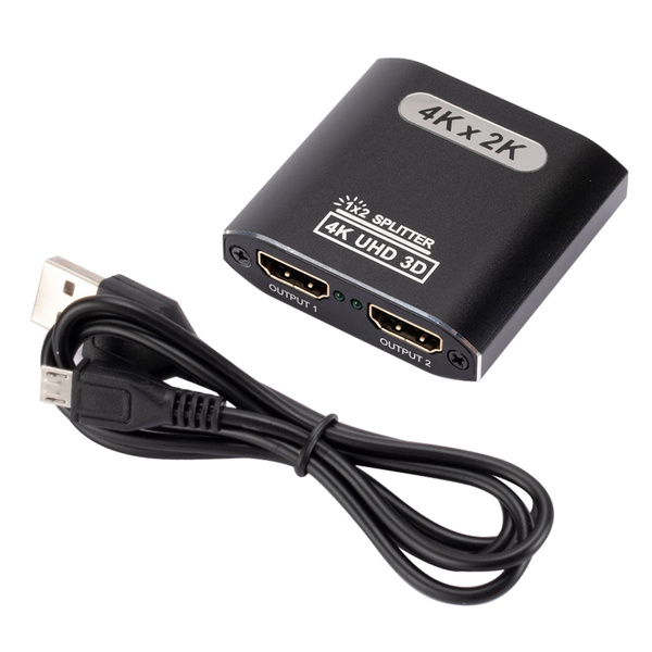 HDMI-совместимый разветвитель 1 вход 2 выхода 4K HDCP с питанием HDMI ...