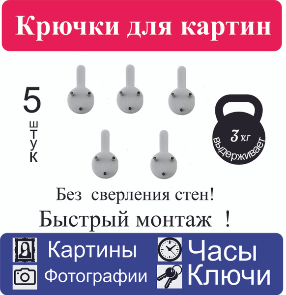 Как повесить картину на стену надежно и незаметно: без шума, пыли и гвоздей - Уютная стена