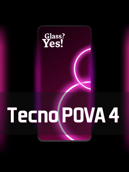 Защитное стекло на TECNO Pova 4 / POVA4 / Стекло для Текно (Техно) ПОВА ...