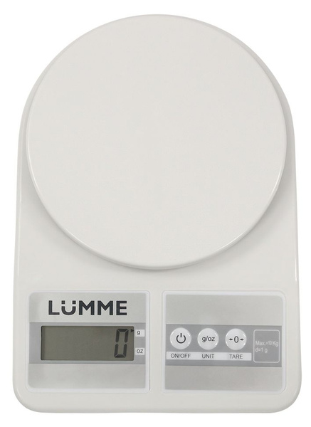 Электронные Кухонные весы Lumme 89455/1, белый купить по низкой цене в ...