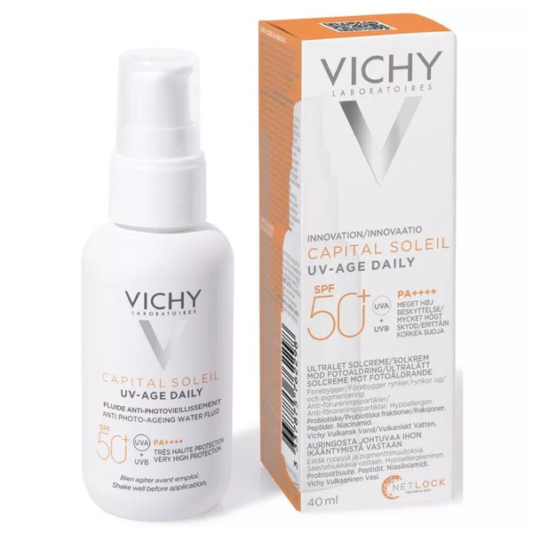 Vichy Невесомый солнцезащитный флюид для лица против признаков ...