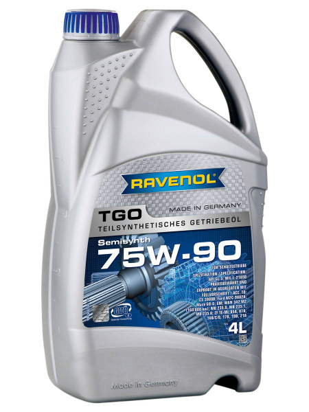 Трансмиссионное масло RAVENOL TGO SAE 75W-90 GL-5 ( 4л) - купить по ...