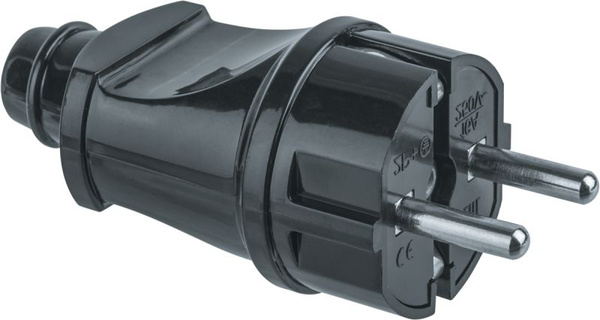 Navigator Вилка 61 360 NCA-PL02-16A-E-BL прямая с заземляющими ...