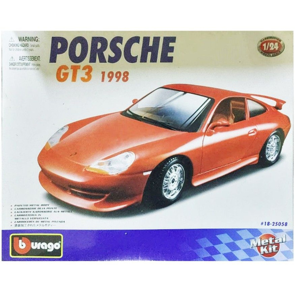 Porsche GT3 1998 1:24 сборная металлическая модель автомобиля 18-25058 ...