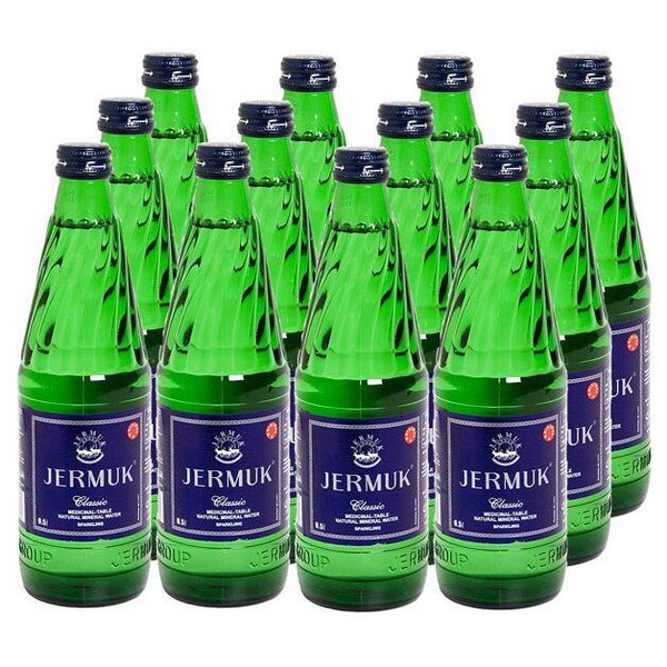 Вода минеральная Jermuk (Джермук) газированная 0,5 л, стекло, 12 шт ...