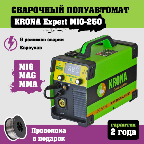 Сварочный аппарат полуавтомат инверторный Krona EXPERT MIG-250 купить ...