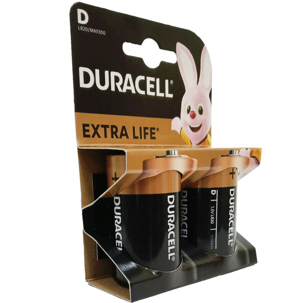 Батарейка Duracell D LR20 MN1300 2 шт (2022), щелочная (алкалиновая ...