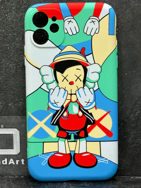 Светящийся чехол-накладка для Iphone 11, Айфон 11 LUXO/KAWS с ...