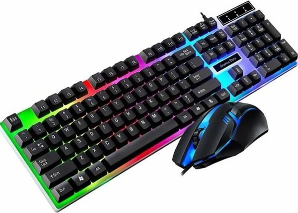 игровая мышь и клавиатура с подсветкой