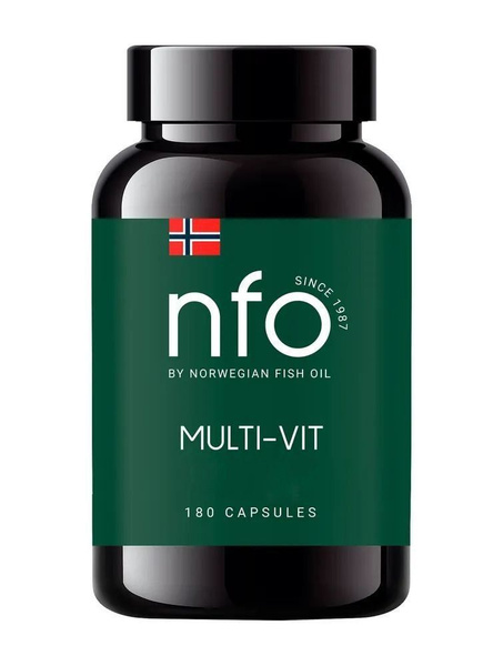NFO, Norwegian Fish Oil, Мульти-Вит (Витаминно-минеральный комплекс для ...